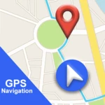 gps location satellite view android application logo